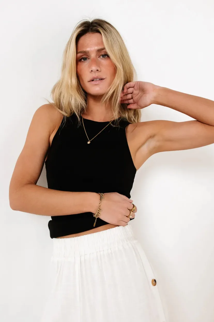 Tops | Tees & Tanks>Bohme Moxie Tank in - FINAL SALE Black