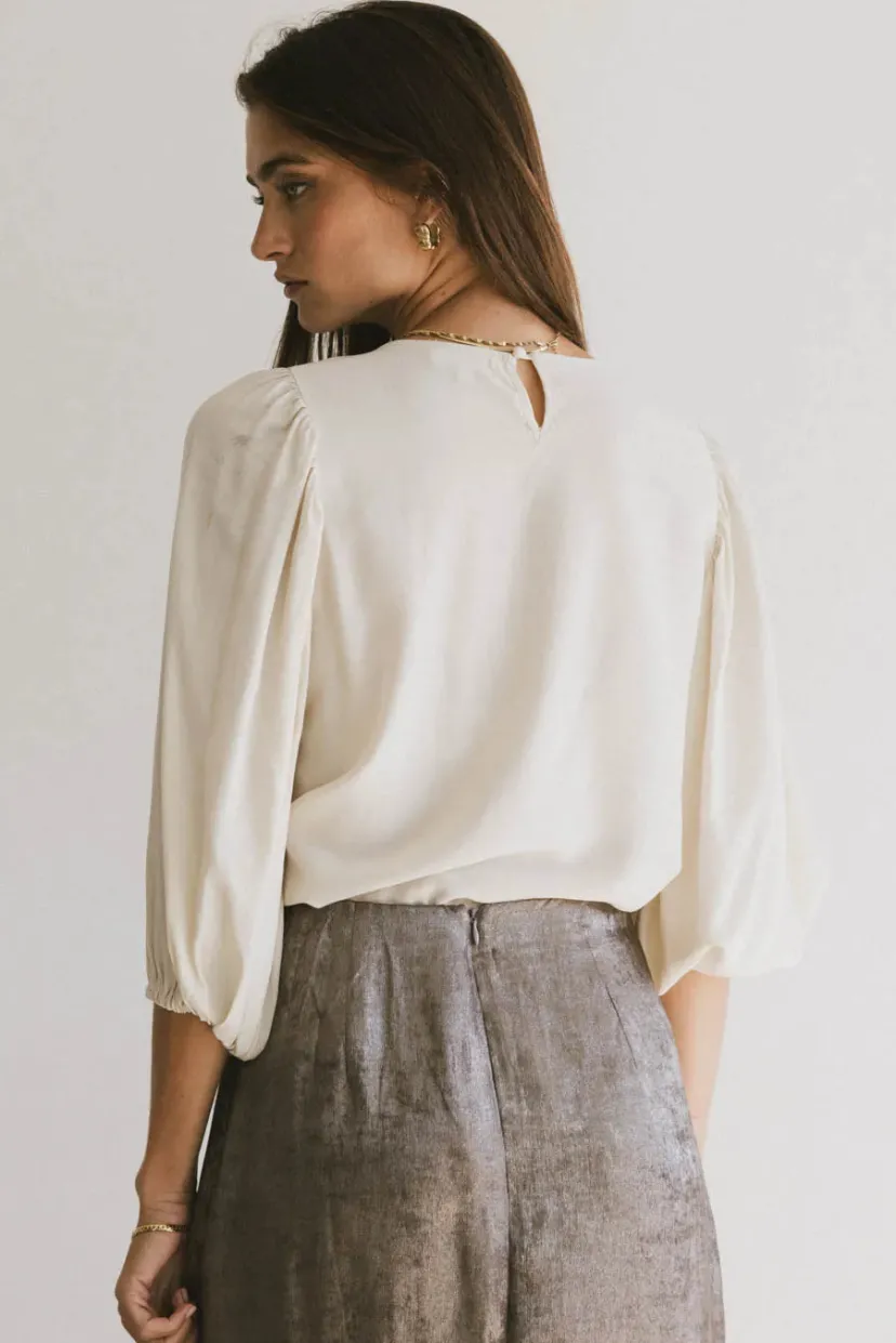 Tops | Blouses>Bohme Nadine Blouse in Bone