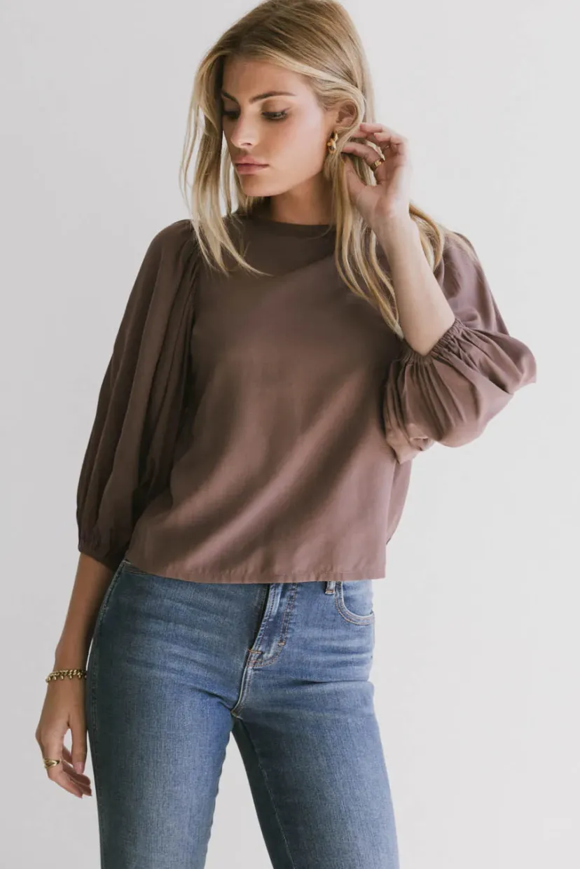 Tops | Blouses>Bohme Nadine Blouse in Mauve