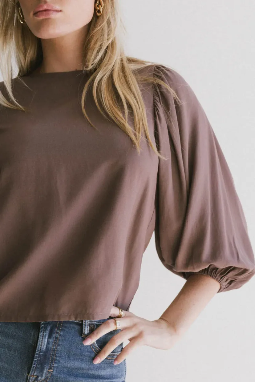 Tops | Blouses>Bohme Nadine Blouse in Mauve