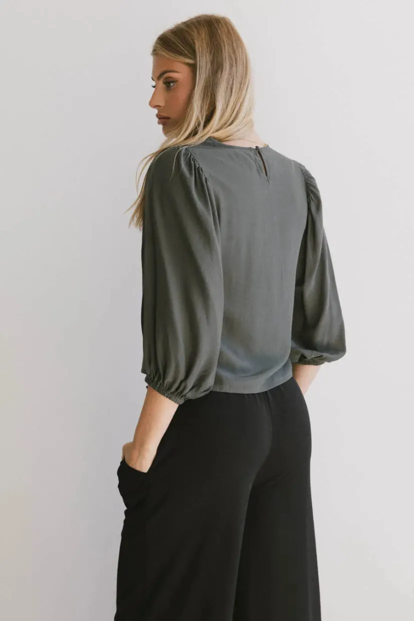 Tops | Blouses>Bohme Nadine Blouse in Olive