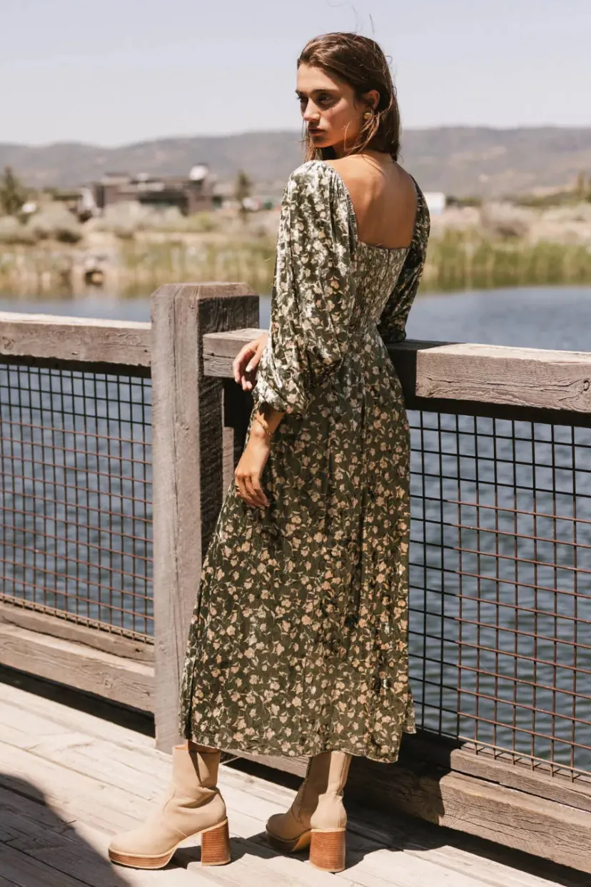 Dresses | Maxi Dresses>Bohme Necali Velvet Midi Dress