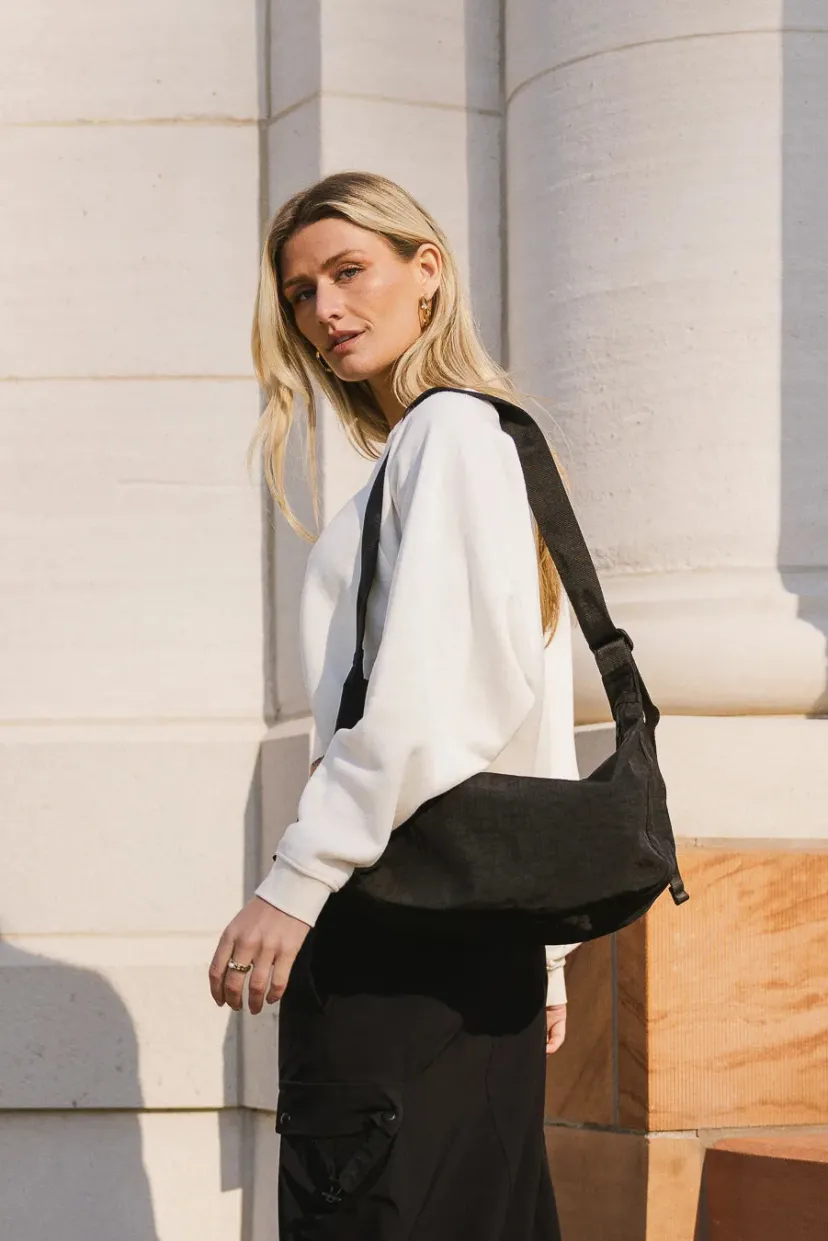 Bags>Bohme Niall Crescent Bag in Black