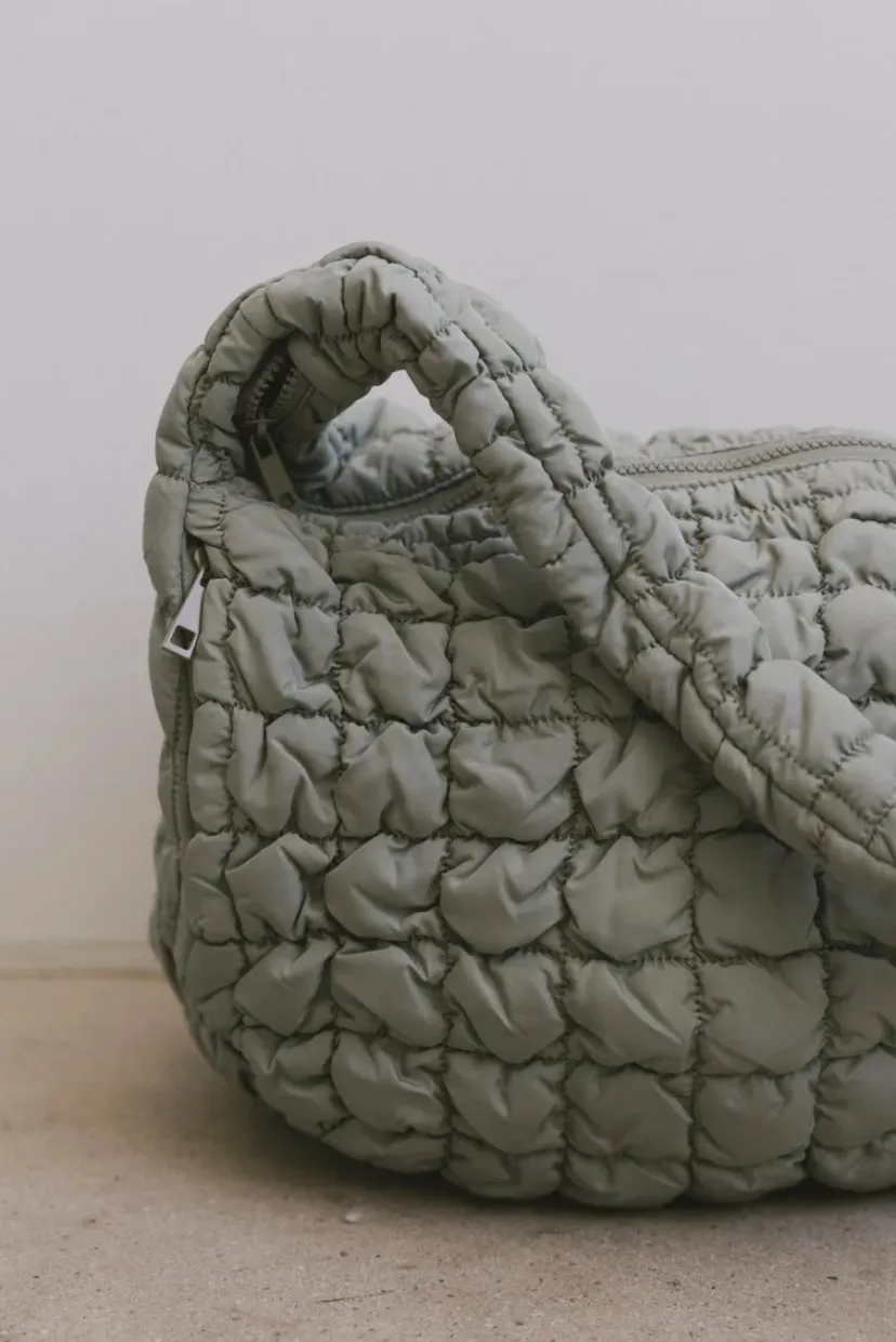 Bags>Bohme Nora Quilted Tote Bag in Sage