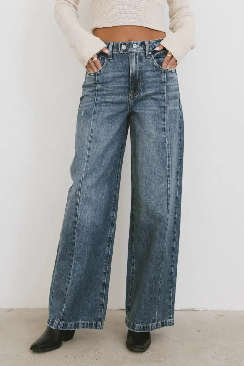 Denim>Bohme Oriella Wide Leg Jeans in Medium Wash