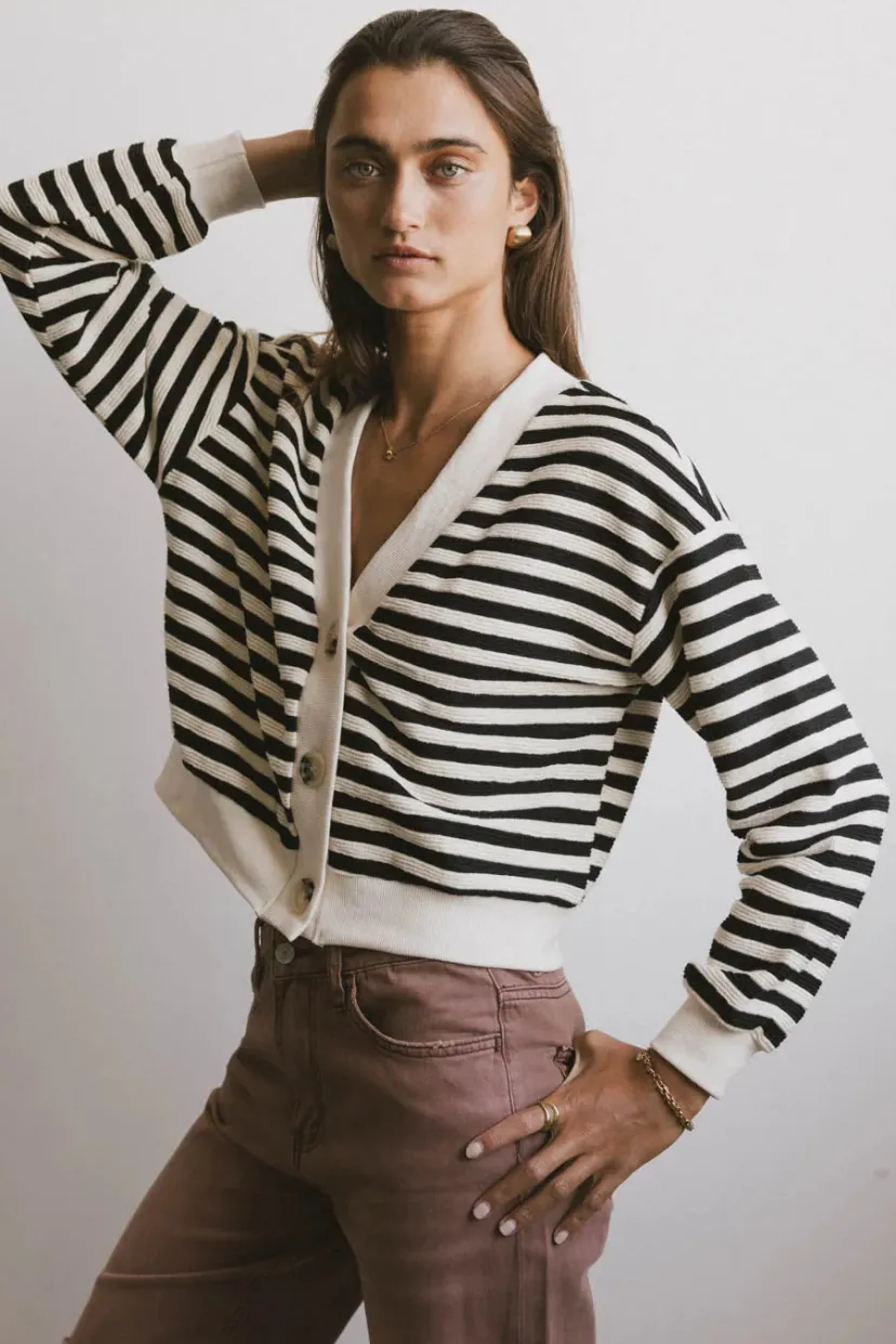 Tops>Bohme Osaia Striped Cardigan