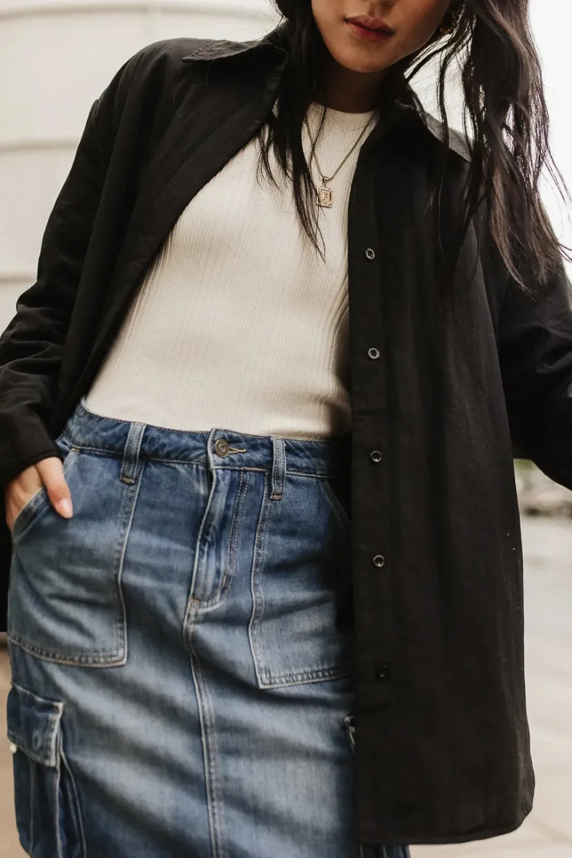 Jackets>Bohme Parker Oversized Jacket in Black