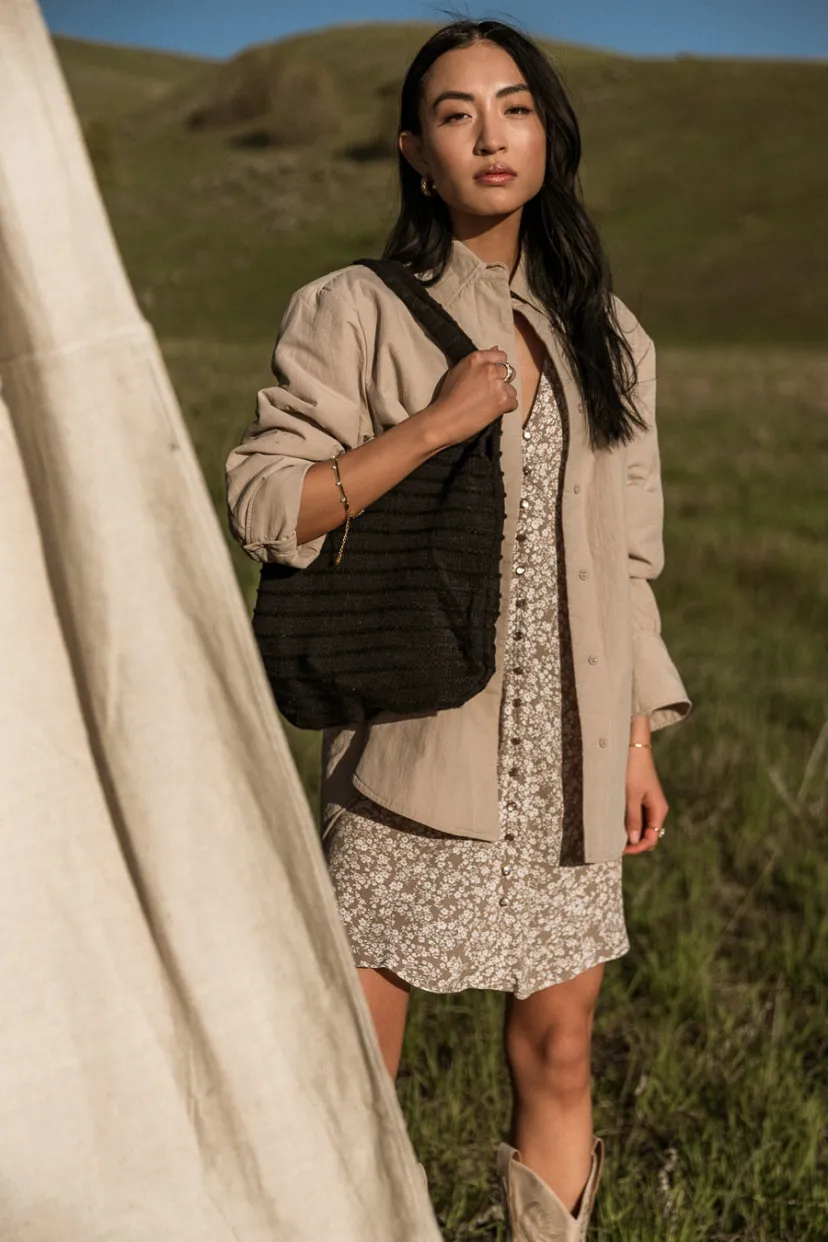 Jackets>Bohme Parker Oversized Jacket in Taupe