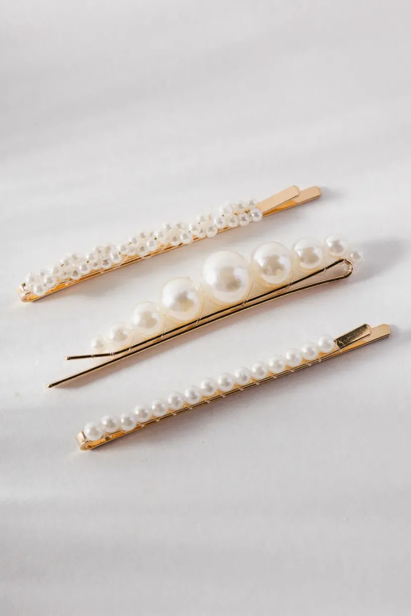 Hair Accessories>Bohme Pearl Bobby Pin Set