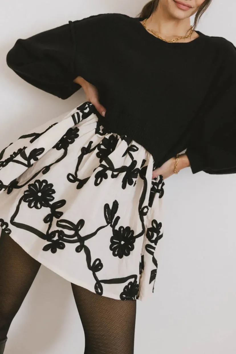 Dresses | Mini Dresses>Bohme Petra Floral Sweater Dress