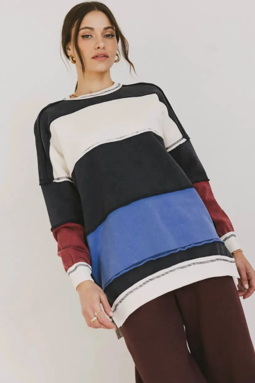 Tops | Sweaters>Bohme Play On Striped Crewneck