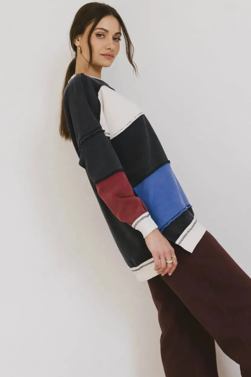 Tops | Sweaters>Bohme Play On Striped Crewneck