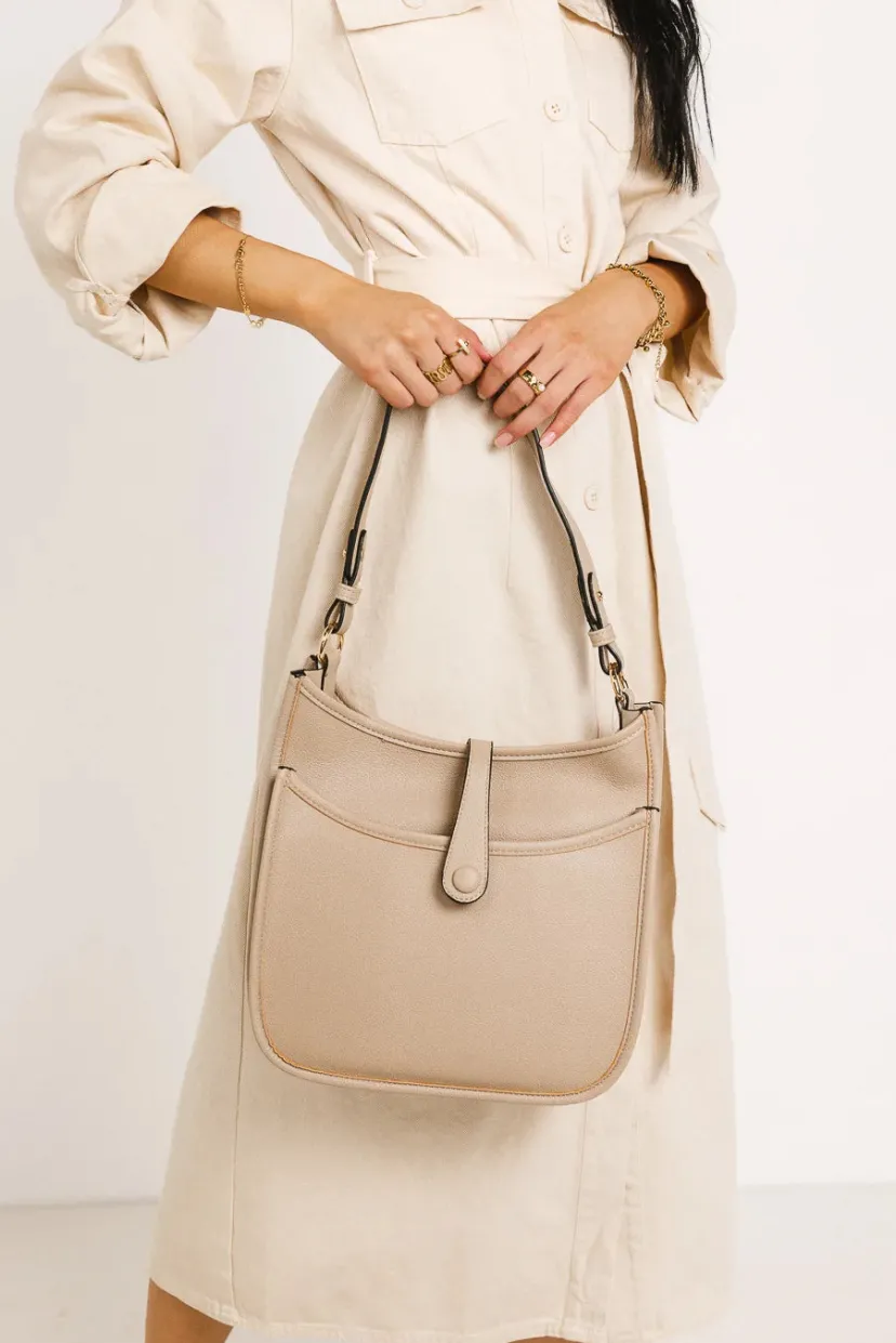 Bags>Bohme Quincy Crossbody Bag in Nude