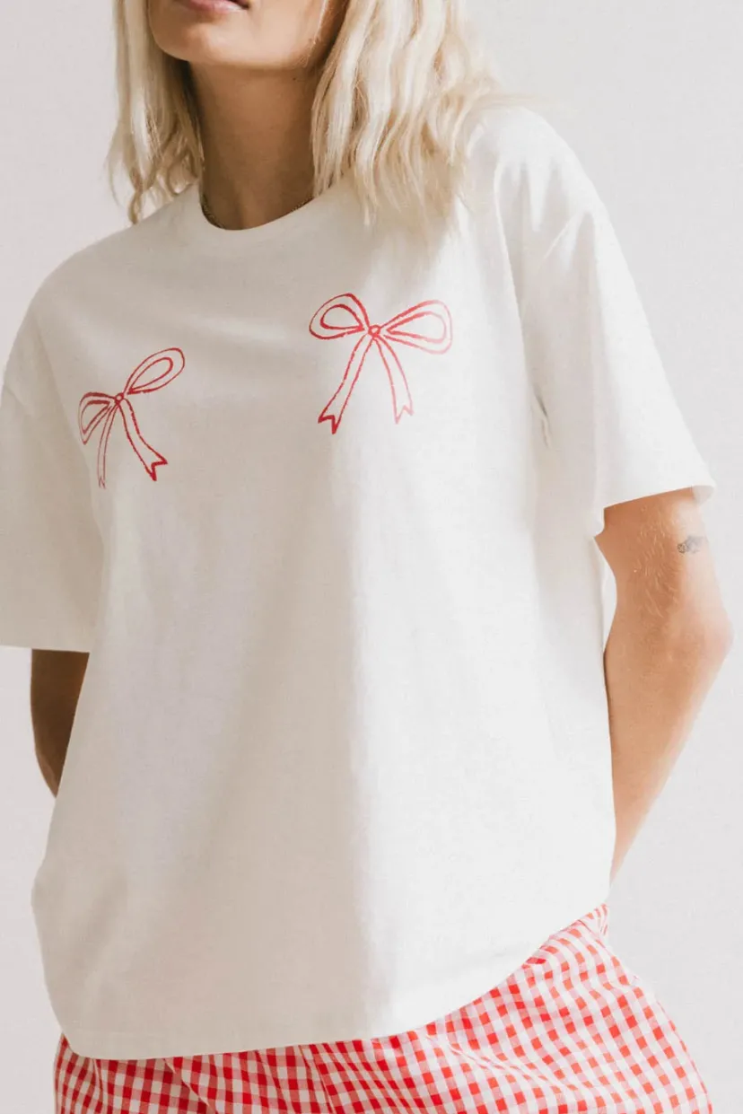 Tops | Graphics>Bohme Red Bows Graphic Tee