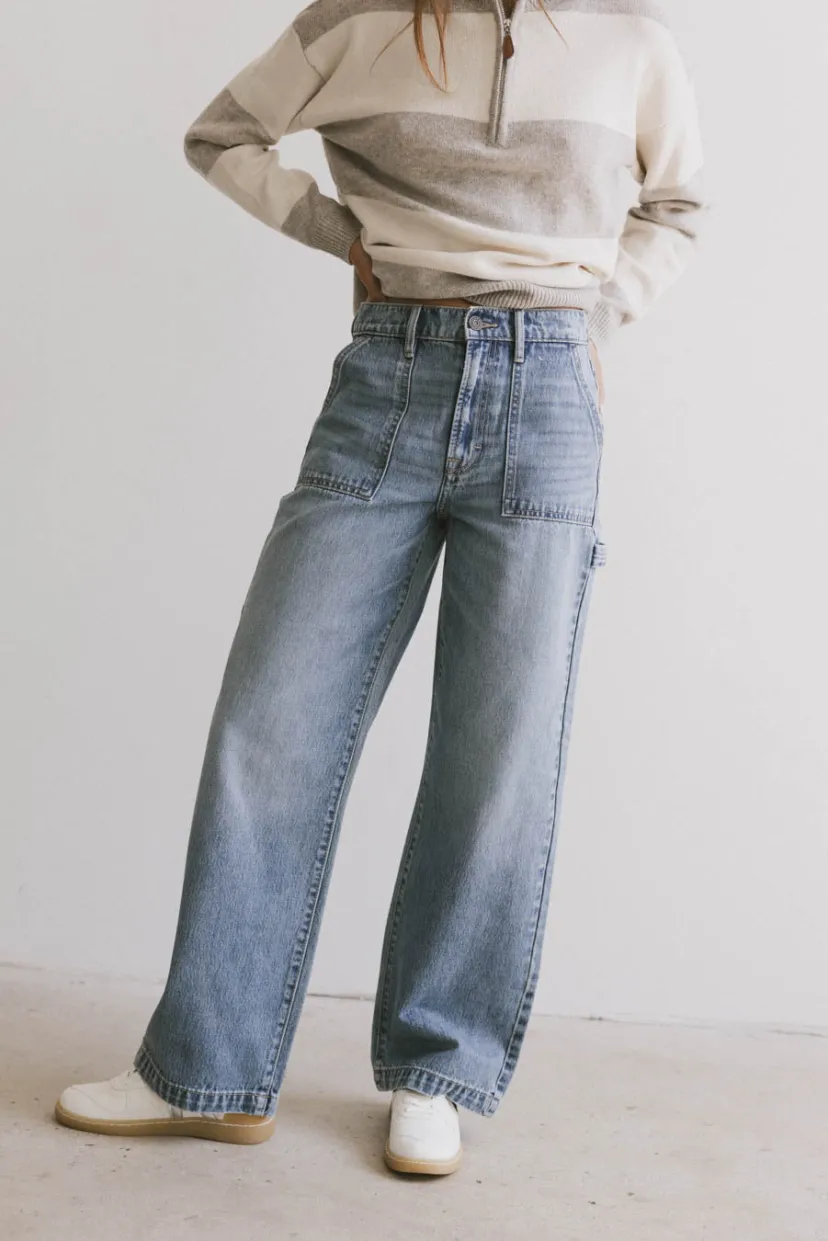 Denim | All Bottoms>Bohme Remi Wide Leg Denim in Light Wash Lightwash