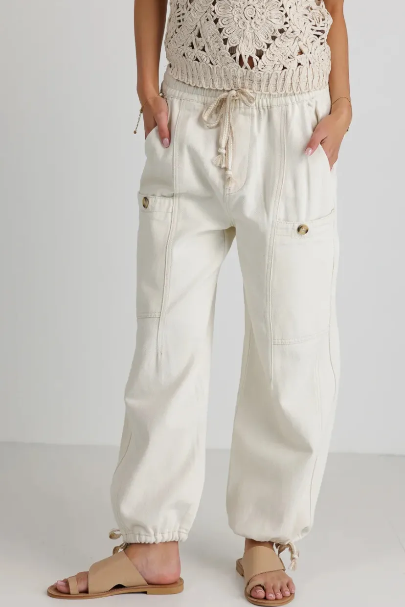 Pants | All Bottoms>Bohme Robyn Pants in Ivory