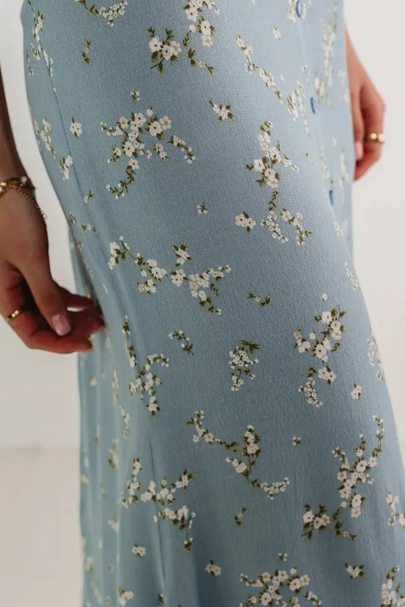 Skirts>Bohme Rory Floral Skirt in Blue