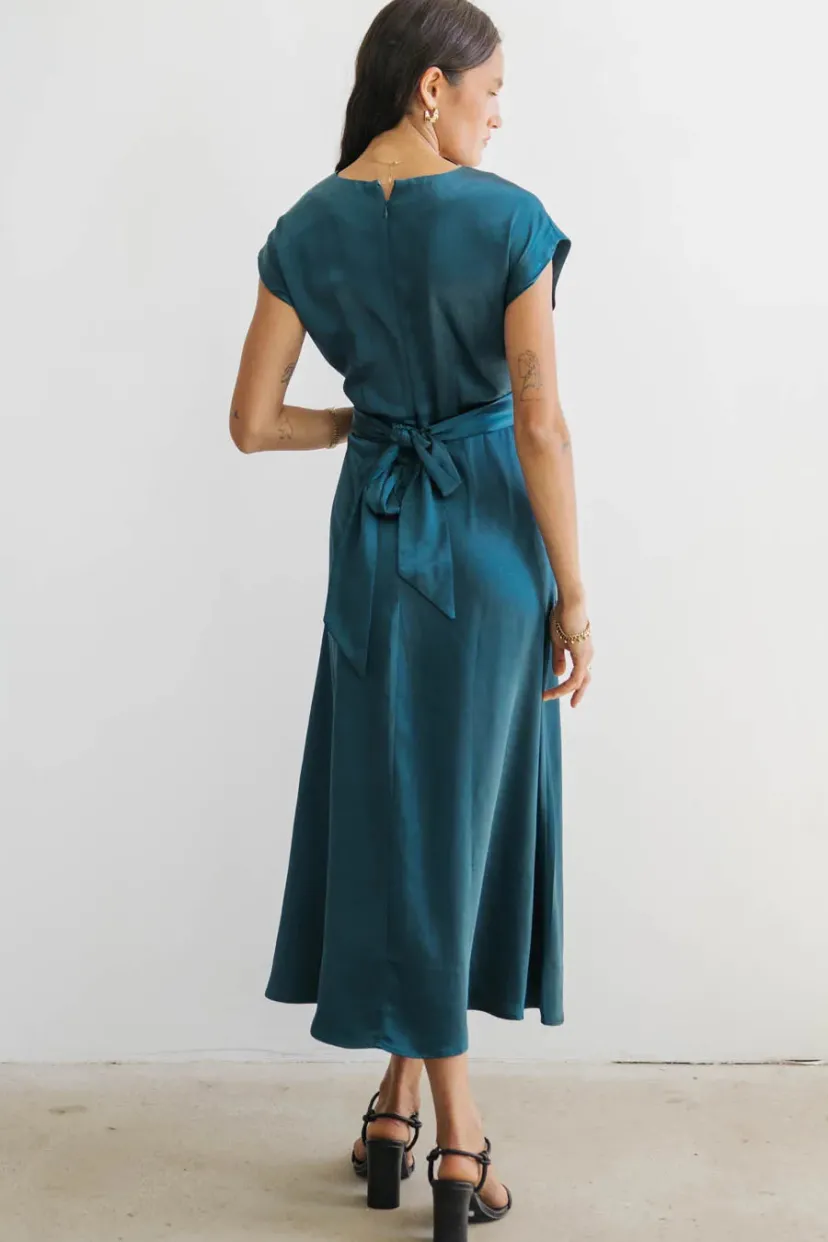 Dresses | Maxi Dresses>Bohme Rosalind Midi Dress in Teal