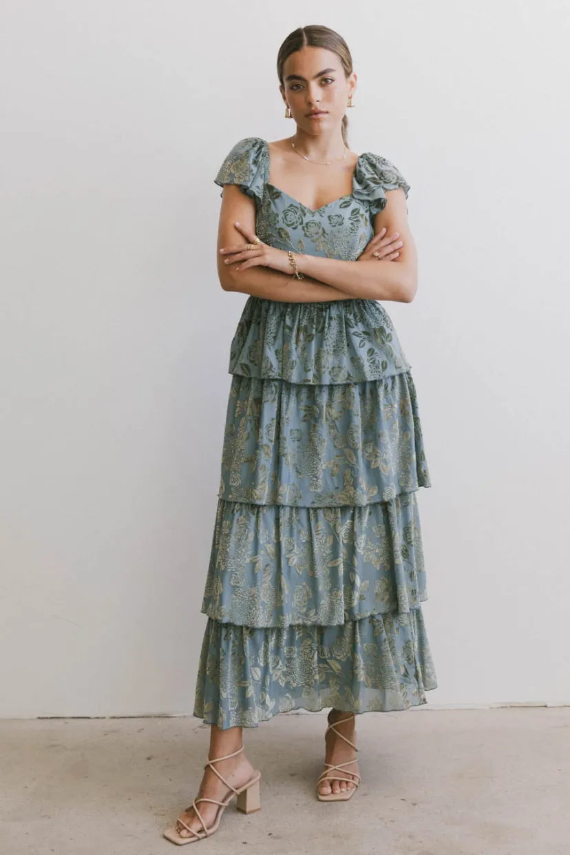 Dresses | Maxi Dresses>Bohme Rosera Floral Tiered Dress