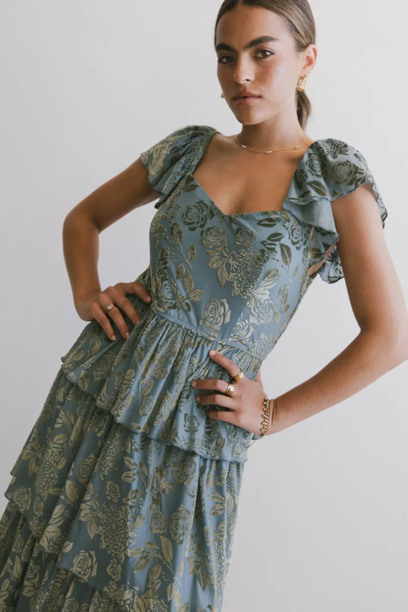 Dresses | Maxi Dresses>Bohme Rosera Floral Tiered Dress