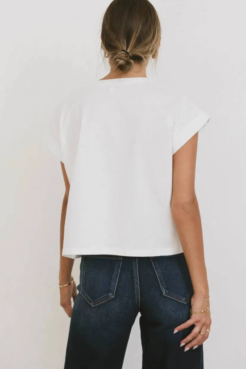 Tops | Tees & Tanks>Bohme Rowena Boxy Top in White