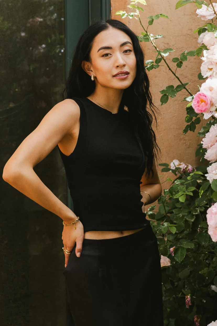 Tops | Tees & Tanks>Bohme Ruby Tank in - FINAL SALE Black