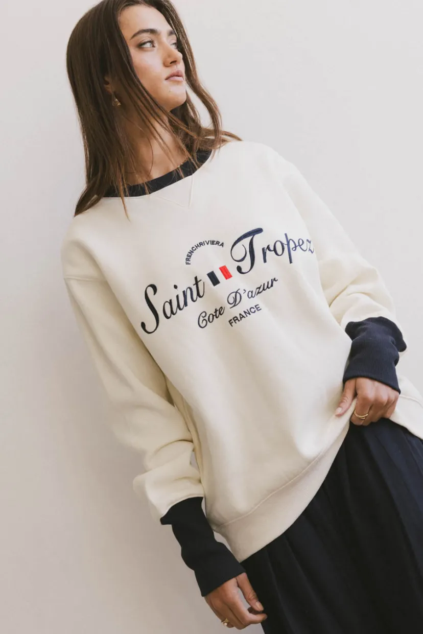 Tops | Sweaters>Bohme Saint Tropez Crewneck