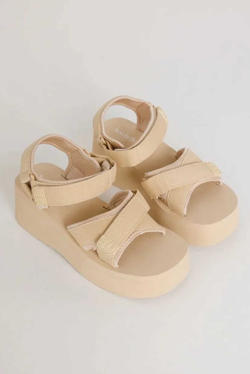 Shoes>Bohme Seychelles Serenade Platform Sandals in Tan