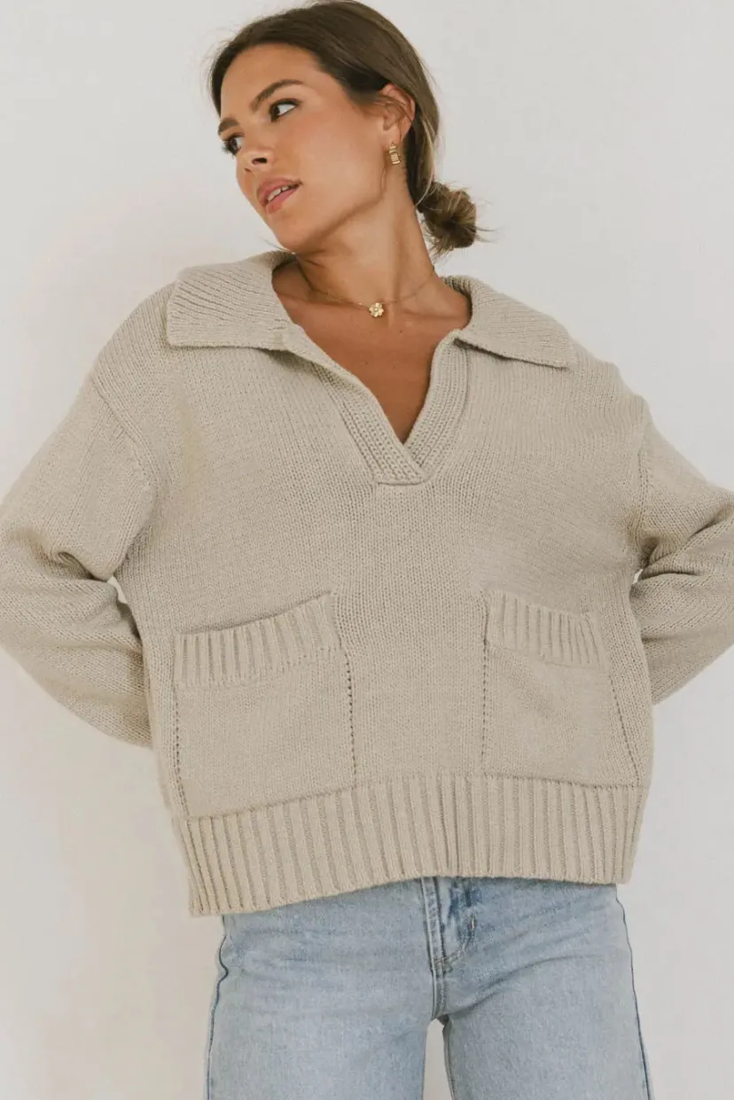 Tops | Sweaters>Bohme Shauna Collared Sweater