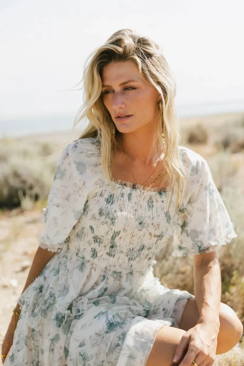 Dresses>Bohme She Gets The Flowers Midi Dress - FINAL SALE