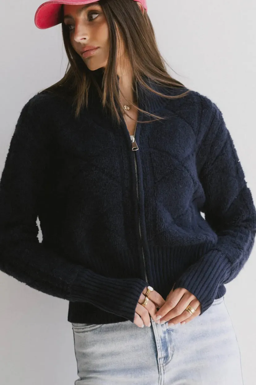 Jackets | Sweaters>Bohme Sheena Quilted Jacket in Navy