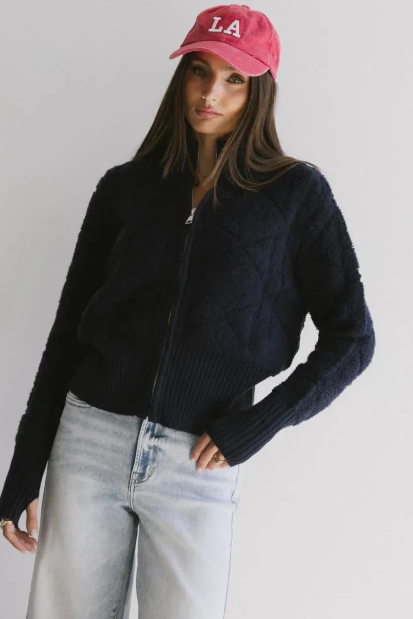 Jackets | Sweaters>Bohme Sheena Quilted Jacket in Navy