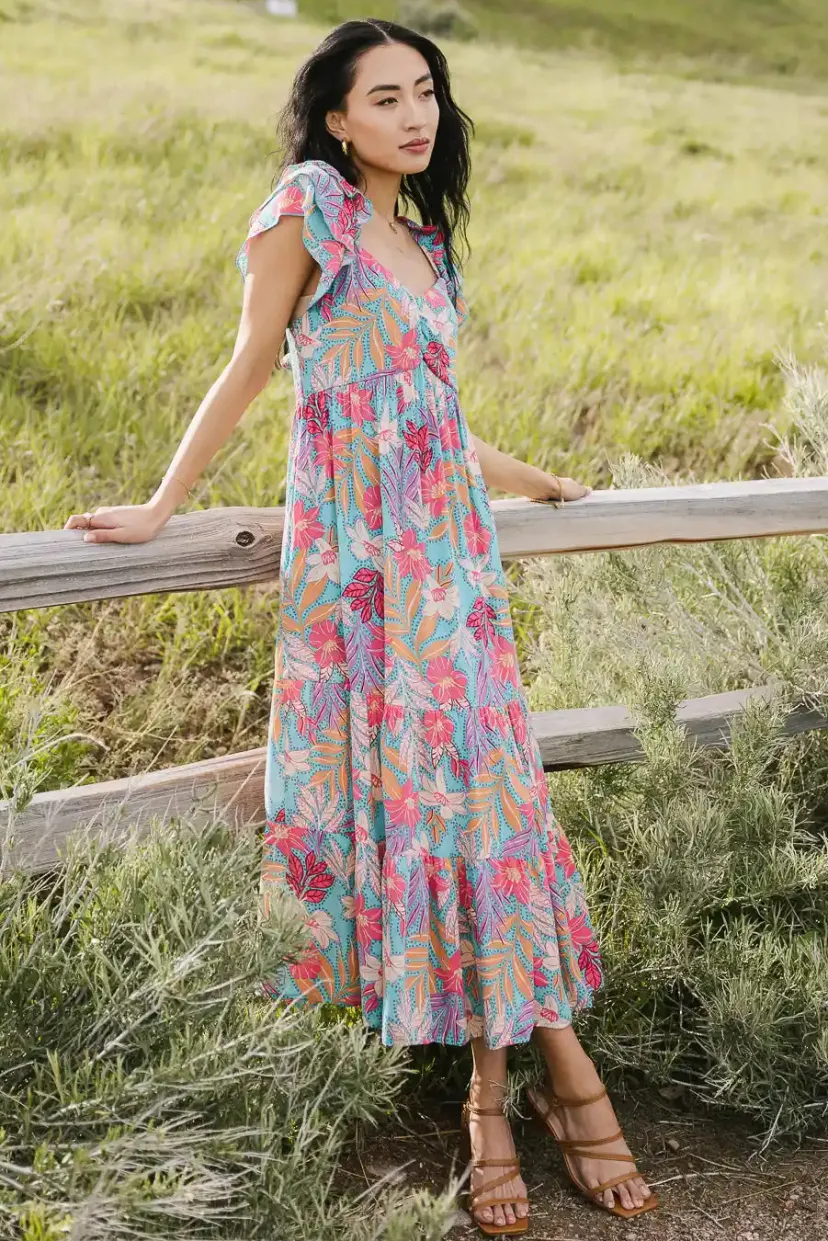 Dresses>Bohme Skipper Tropical Midi Dress - FINAL SALE