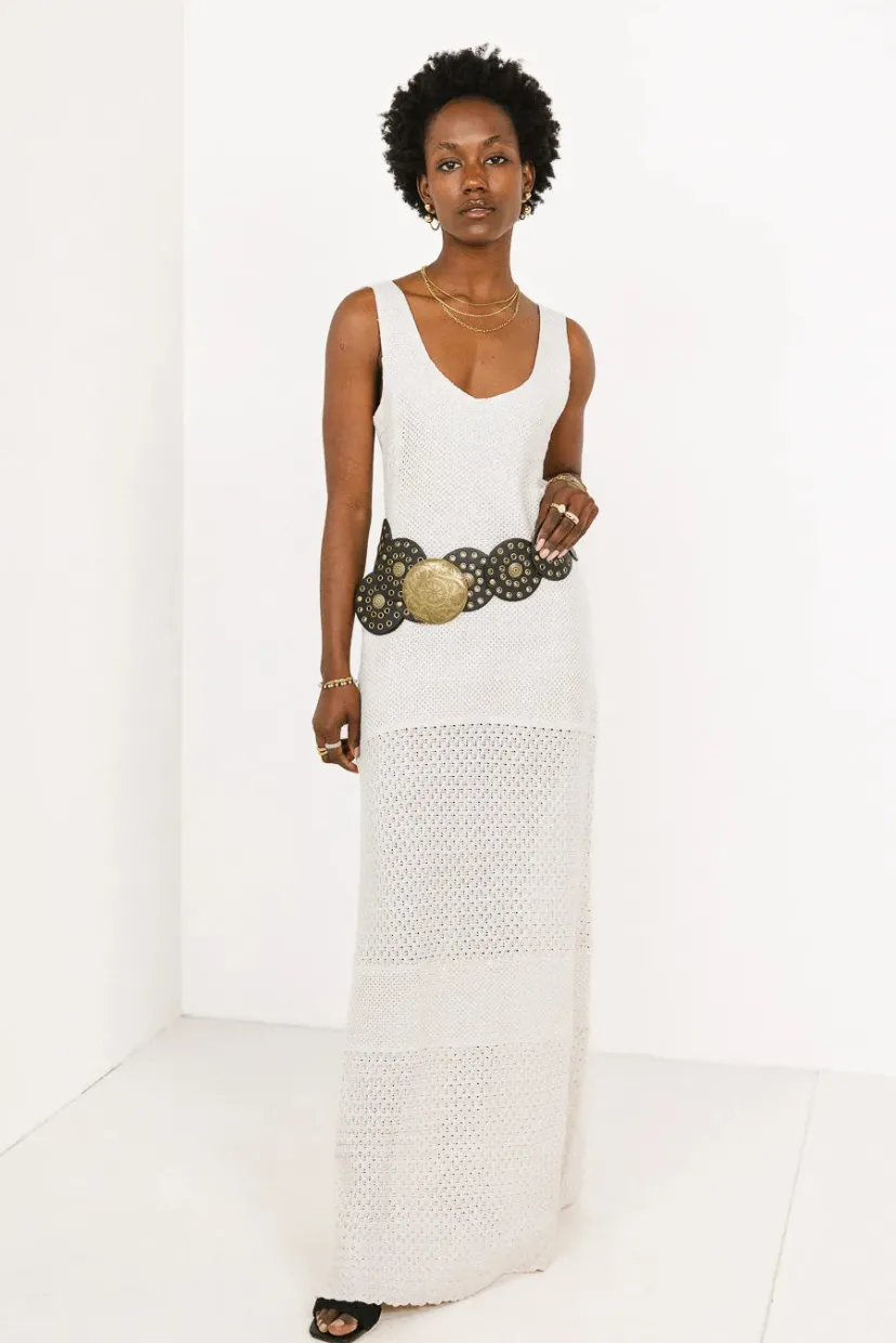 Dresses>Bohme Sonnet Knit Maxi in - FINAL SALE Natural