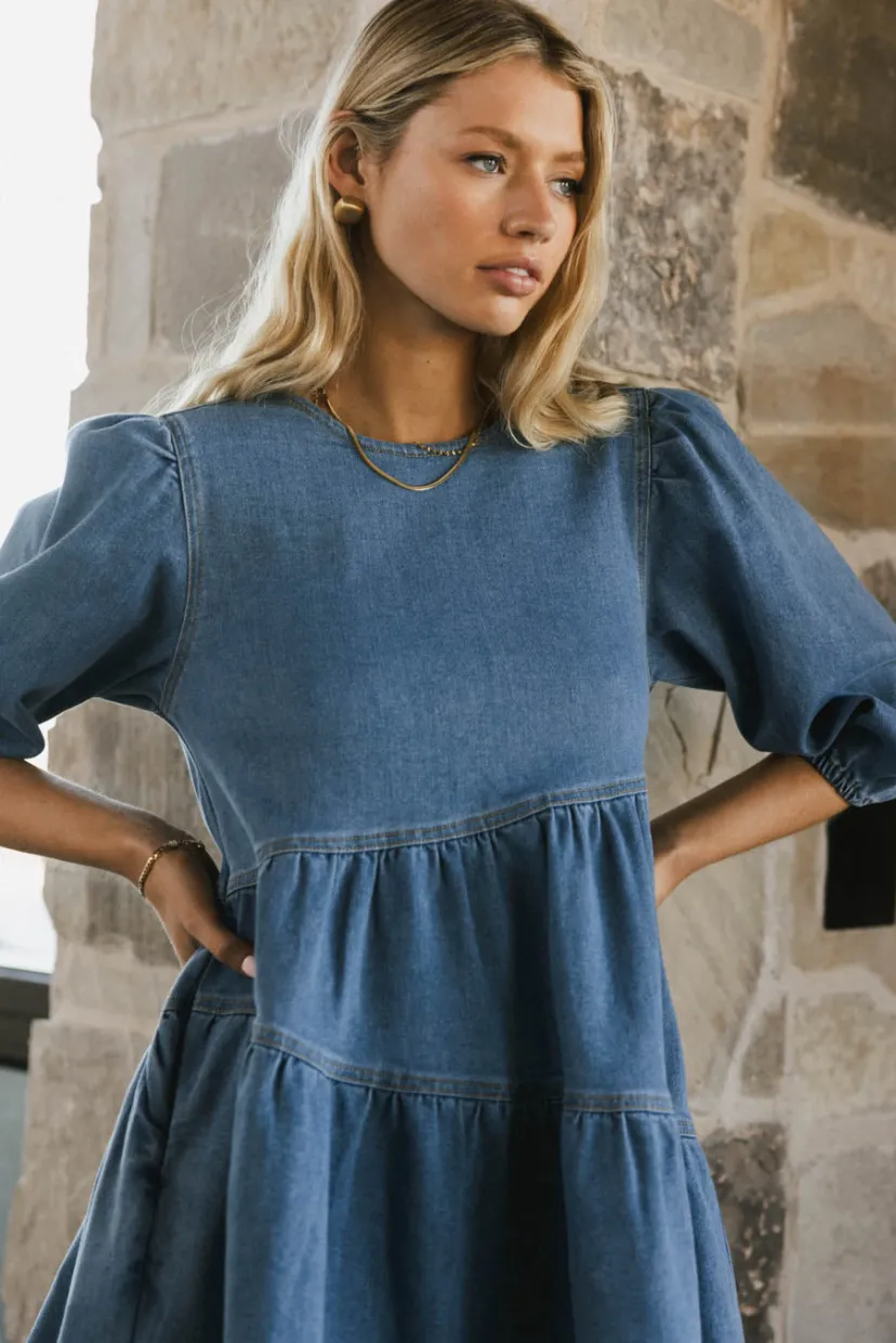 Dresses | Mini Dresses>Bohme Sorrel Denim Mini Dress