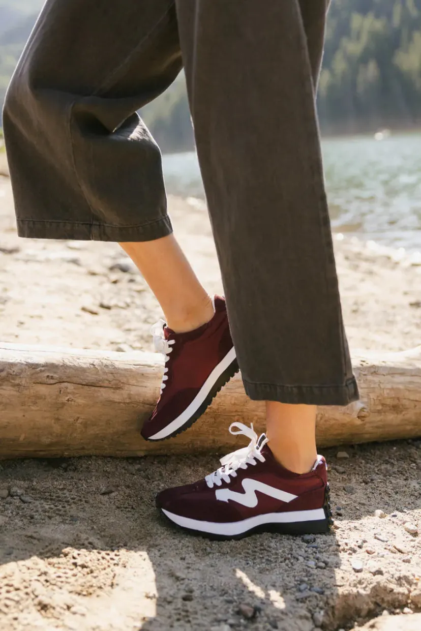 Shoes>Bohme Steve Madden Campo Sneakers in Burgundy