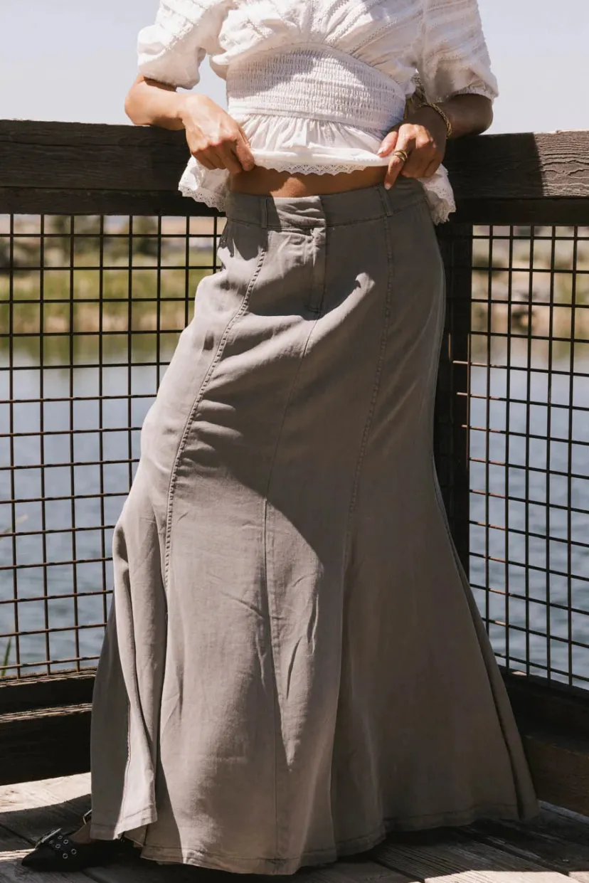 Skirts | All Bottoms>Bohme Sunny Maxi Skirt in Grey