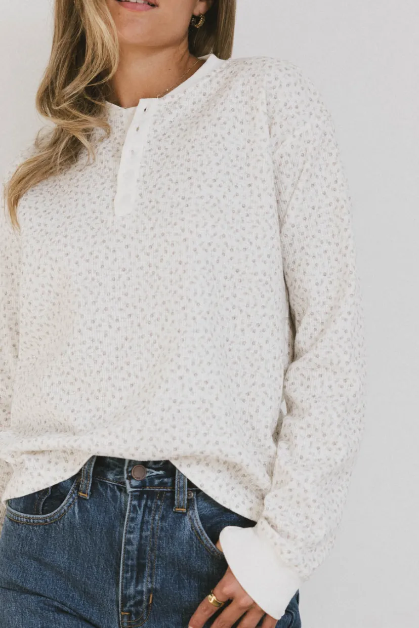 Tops>Bohme Talithia Floral Knit Top