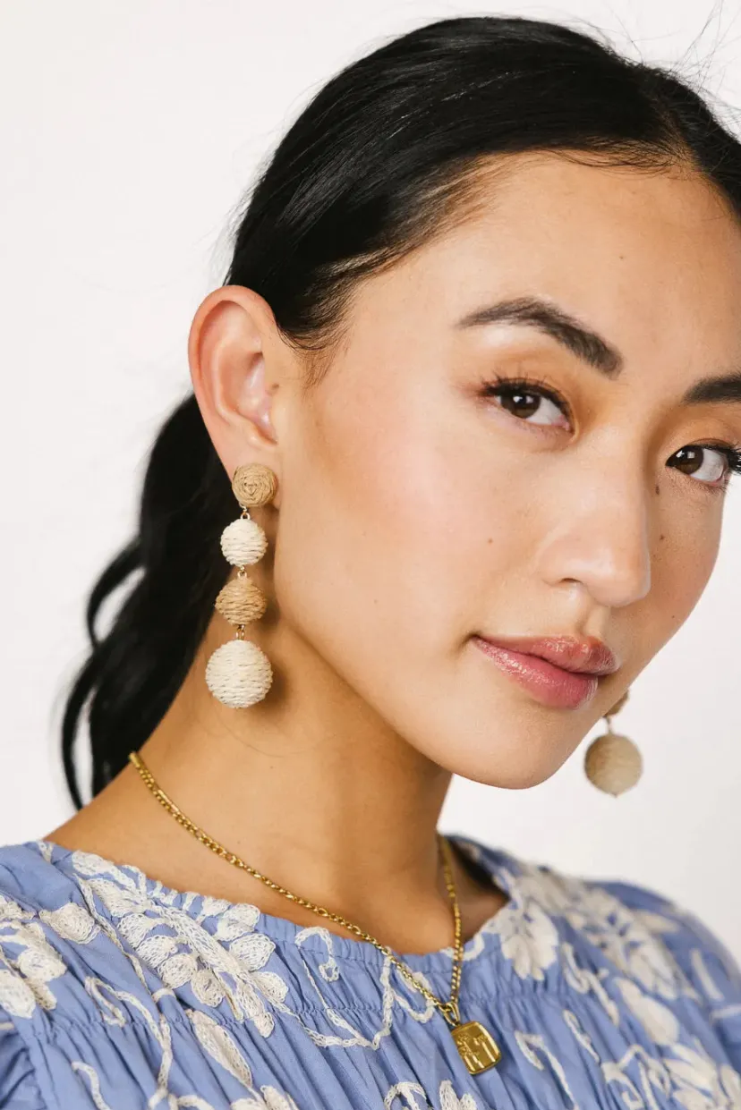 Jewelry>Bohme Tara Straw Bead Earrings