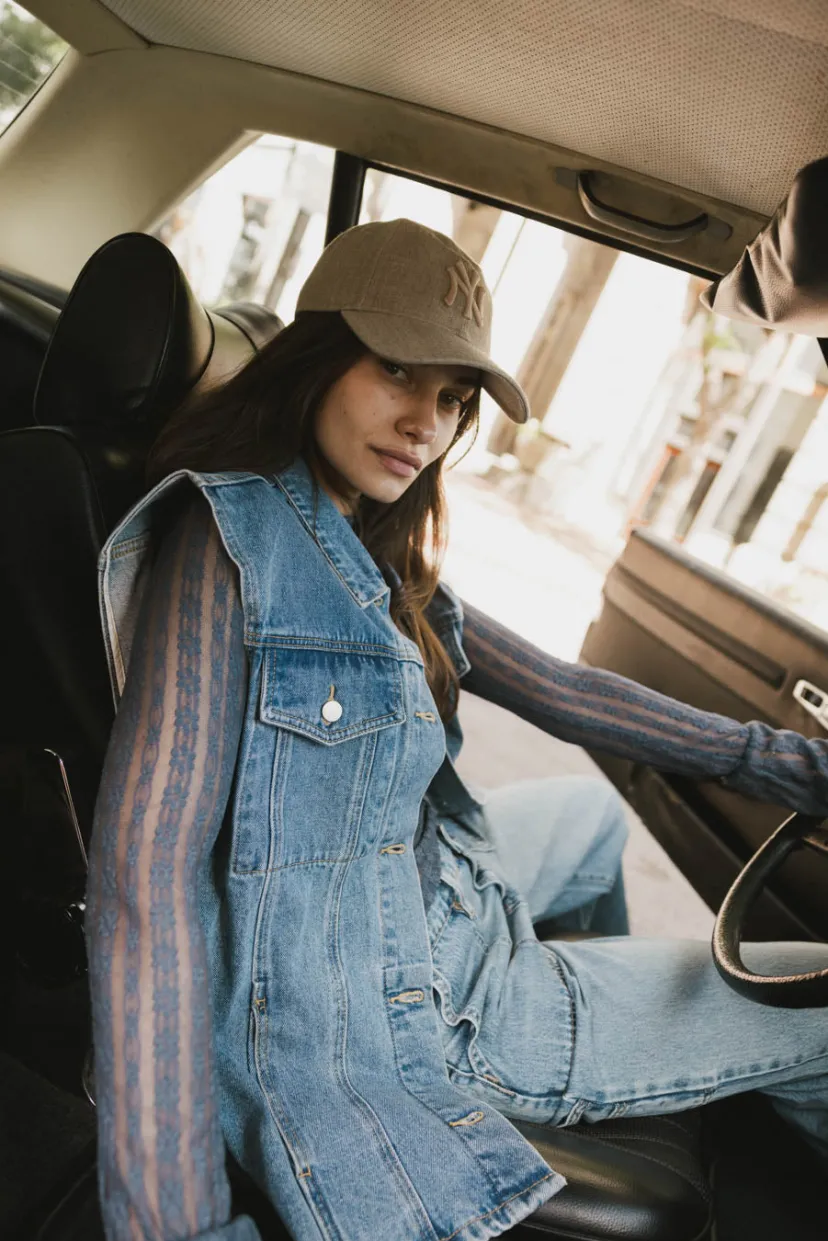 Vests>Bohme Taylor Denim Vest in Medium Wash Mediumwash