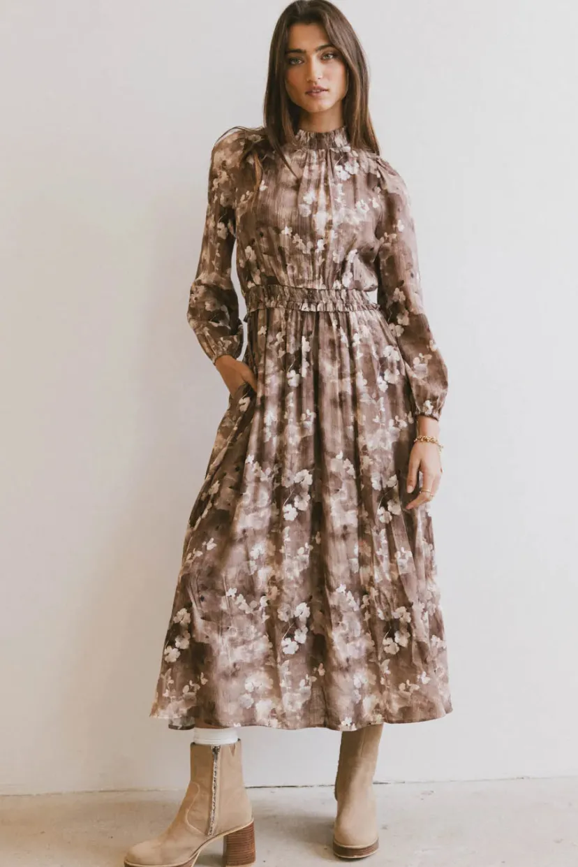 Dresses | Midi Dresses>Bohme Terracotta Bloom Dress