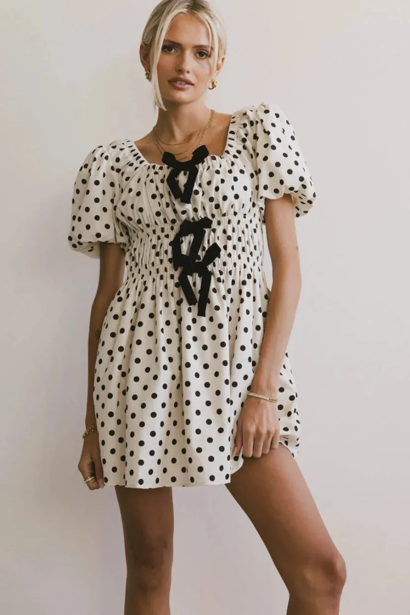 Dresses>Bohme The Velveteen Bow Mini Dress