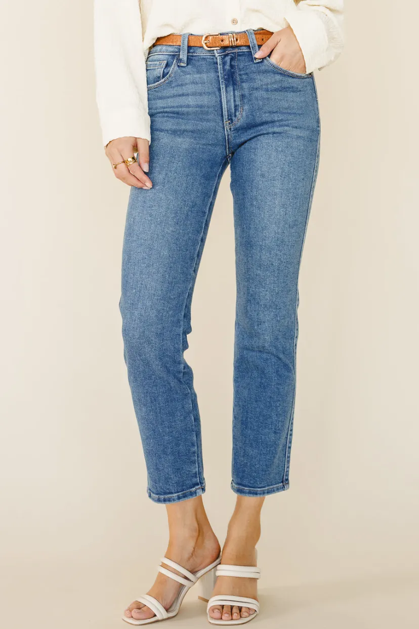 Denim>Bohme Tillie Straight Leg Jeans in Medium Wash - FINAL SALE Mediumwash