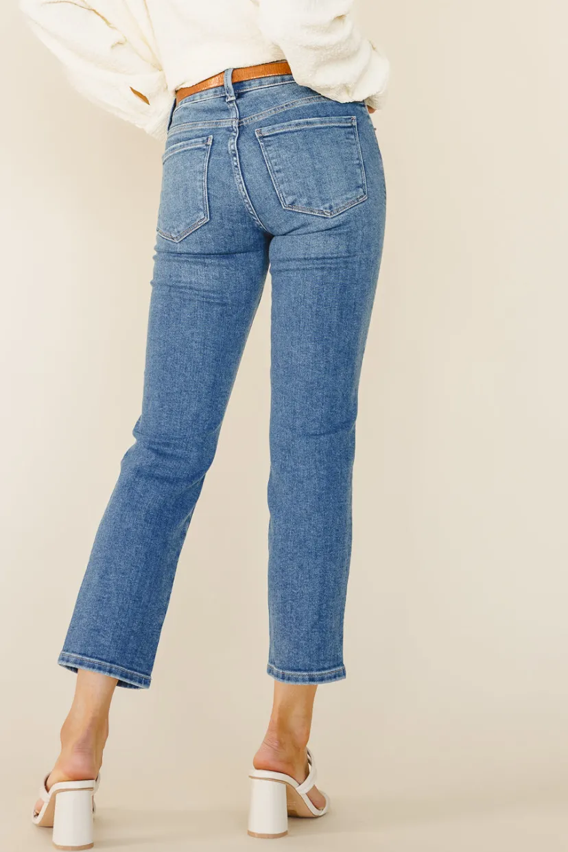 Denim>Bohme Tillie Straight Leg Jeans in Medium Wash - FINAL SALE Mediumwash