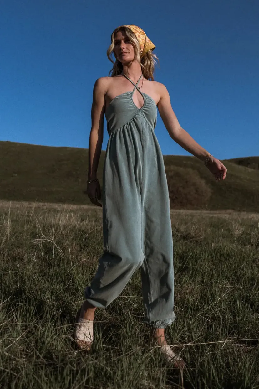 Jumpsuits & Overalls>Bohme Trixie Jumpsuit in - FINAL SALE Teal