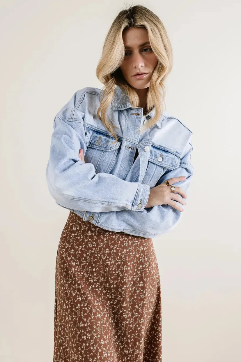 Jackets>Bohme True Cropped Denim Jacket