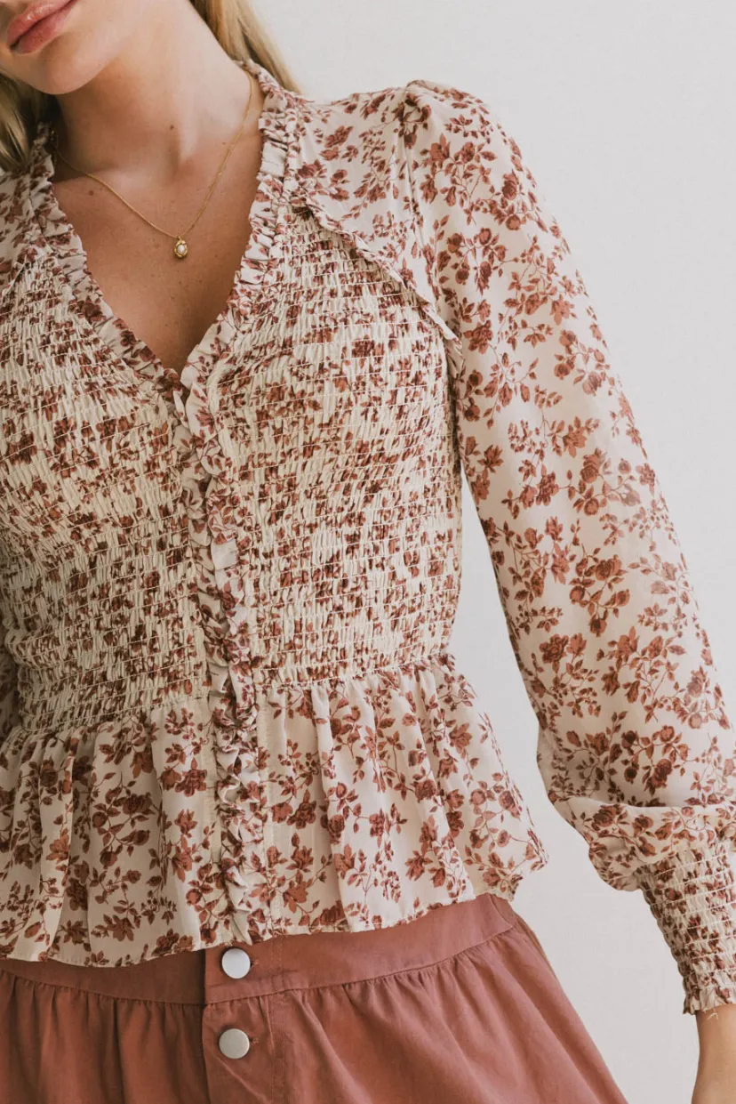 Tops | Blouses>Bohme Vera Smocked Floral Blouse