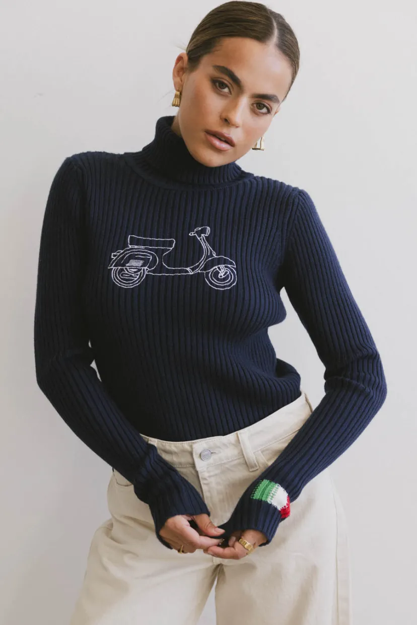 Tops | Sweaters>Bohme Viva Vespa Italia Sweater