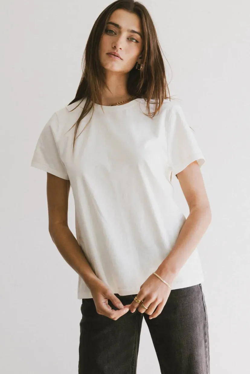 Tops | Essentials>Bohme Weekend Vibe Tee in Ivory