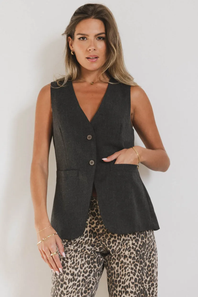 Tops | Vests>Bohme Yara Tweed Vest